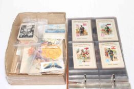 Collection of cigarette and confectionery cards including Hill's, Slad and Bullock Ltd,