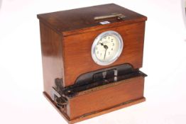 National The Recorder Co. Ltd time recorder, 34cm by 37cm.