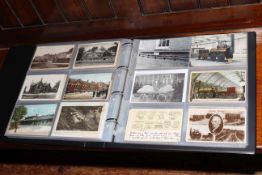 Collection of predominantly Darlington interest postcards inc Collision at Bank Top 1910 (Railway