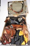 WITHDRAWN Cowboy accessories including boxed Stetson, gun belts and holsters, replica guns, etc.