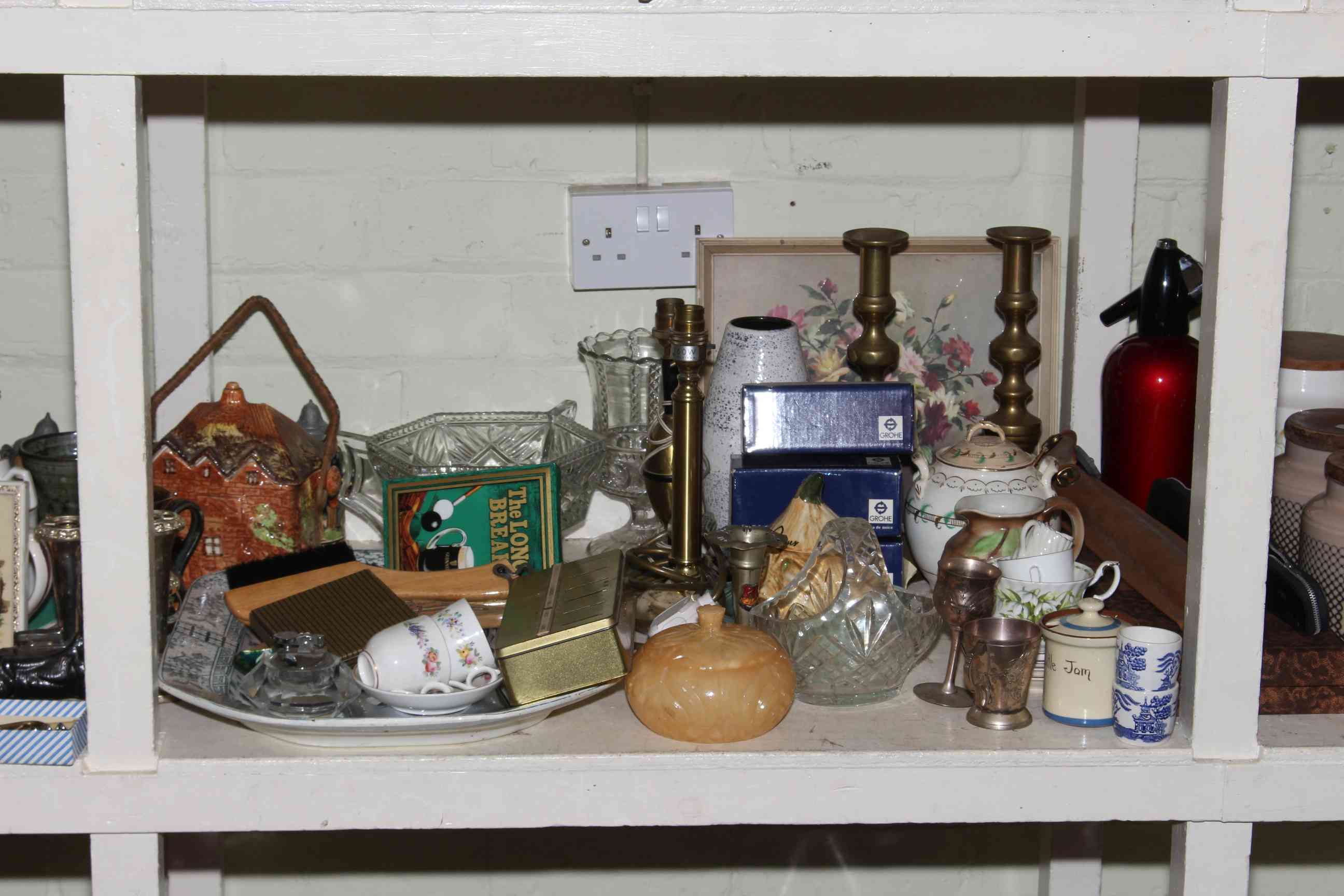 Collection of Victorian teawares, figurines, Hornsea, teddy bears, walking sticks with stand, doll, - Image 3 of 6