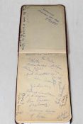 Original autograph album dating 1948 including football related : Manchester United team signed