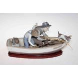 Lladro Fishing with Gramps, 5215, 38cm length.