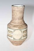 Troika vase, marked TROIKA CORNWALL and monogram for Avril Bennett, 26cm.
