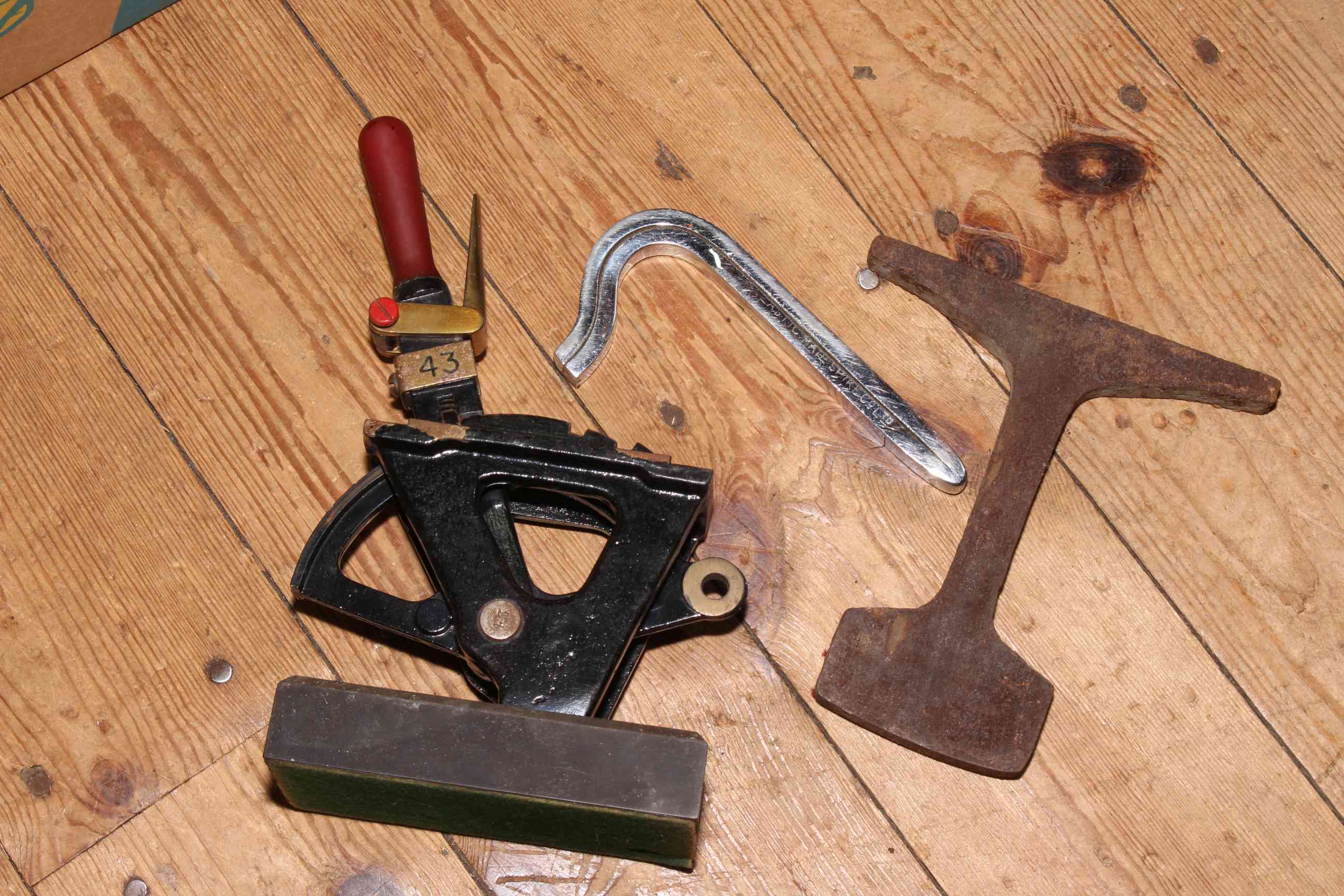 1930's Kings Cross signal lever, red and clear signal aspects, NER ashtray, wagon plate, - Image 2 of 2