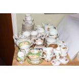 Collection of decorative china including Paragon, Evesham, Royal Grafton, etc.