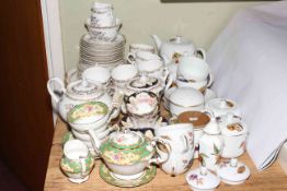 Collection of decorative china including Paragon, Evesham, Royal Grafton, etc.