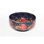 Moorcroft Pomegranate bowl, impressed and painted marks, 21cm diameter.