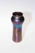 John Ditchfield glasform iridescent glass vase, etched signature Glasform, no. 8603, 18.5cm.