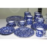 Maling North East Coast Exhibition pieces comprising six mugs, two cups and saucers, two basins,