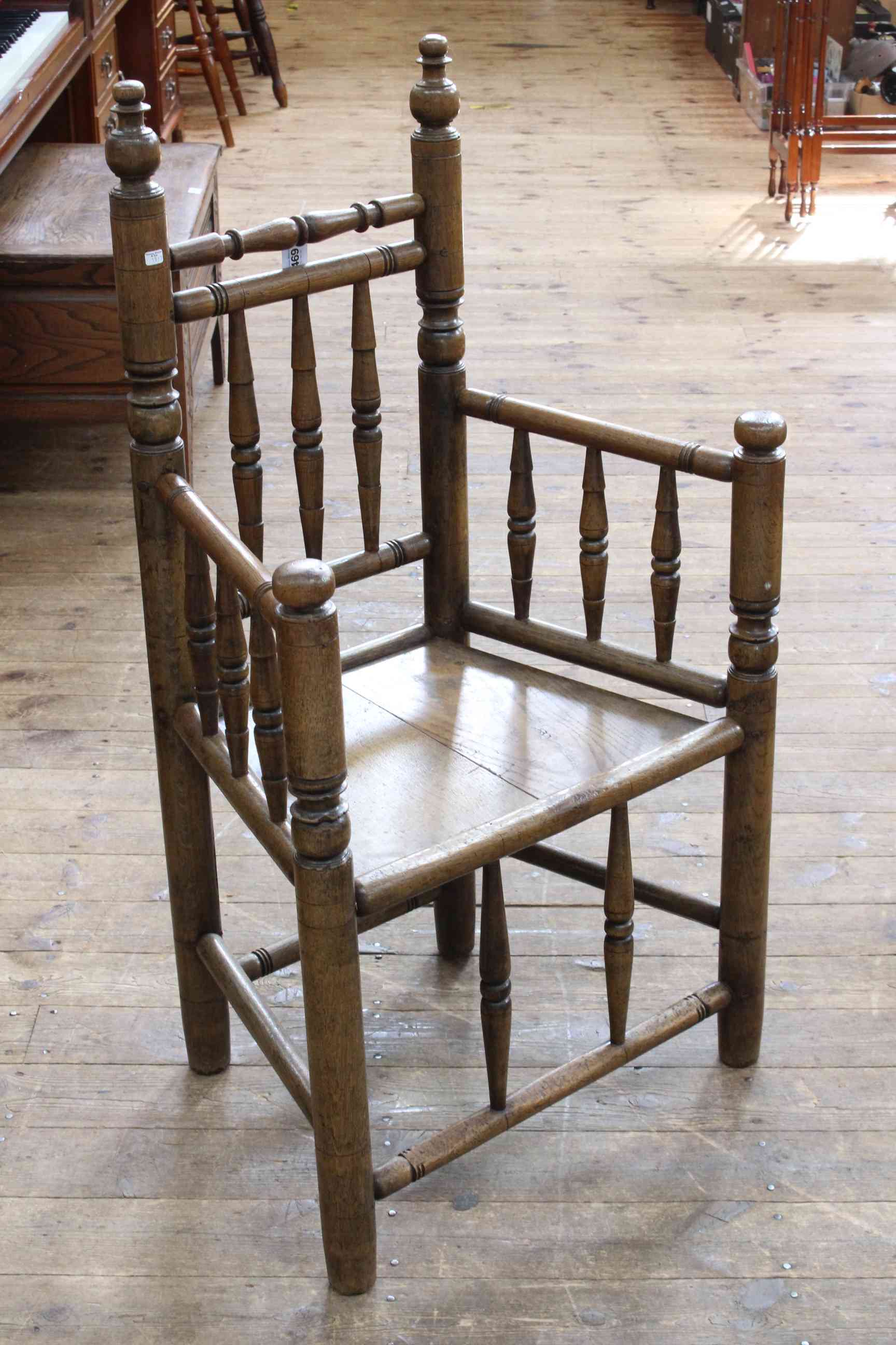 Antique ash turners chair.