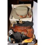 Stetson cowboy hat, gun belts and holsters, etc.