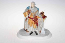 Royal Doulton 200 Years limited edition King George III figure, with certificate, 31.5cm.