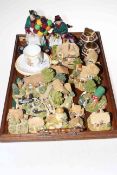 Collection of twelve Lilliput Lane models including Rags to Riches, two Royal Doulton figures,