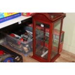 Hornby Gloucester City Pullman train set, OO scale items, Falcon Zoom binoculars, display cabinet.