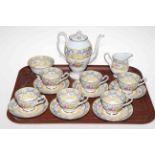 Royal Albert 'Valentine' fifteen piece coffee service.