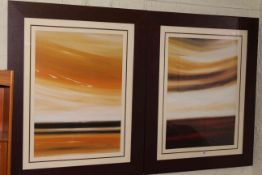 Debra Stroud, pair contemporary framed prints.