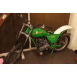 OSSA 250 trial motorcycle in need of restoration.