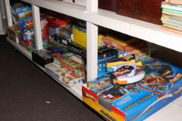 Collection of board games.