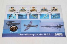 The History of the R.A.F. Presentation Cover with Sovereign.