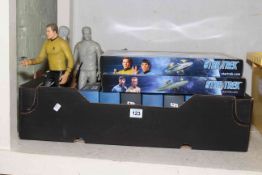 Collection of Star Trek toys including Action Figure sets, etc.