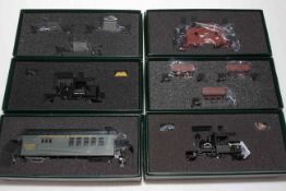 Collection of Bachmann Spectrum train models in boxes (12).