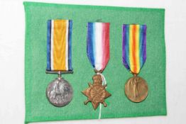 WWI War medals belonging to 33742 DVR. T.R. Wheldon, Royal Engineers.