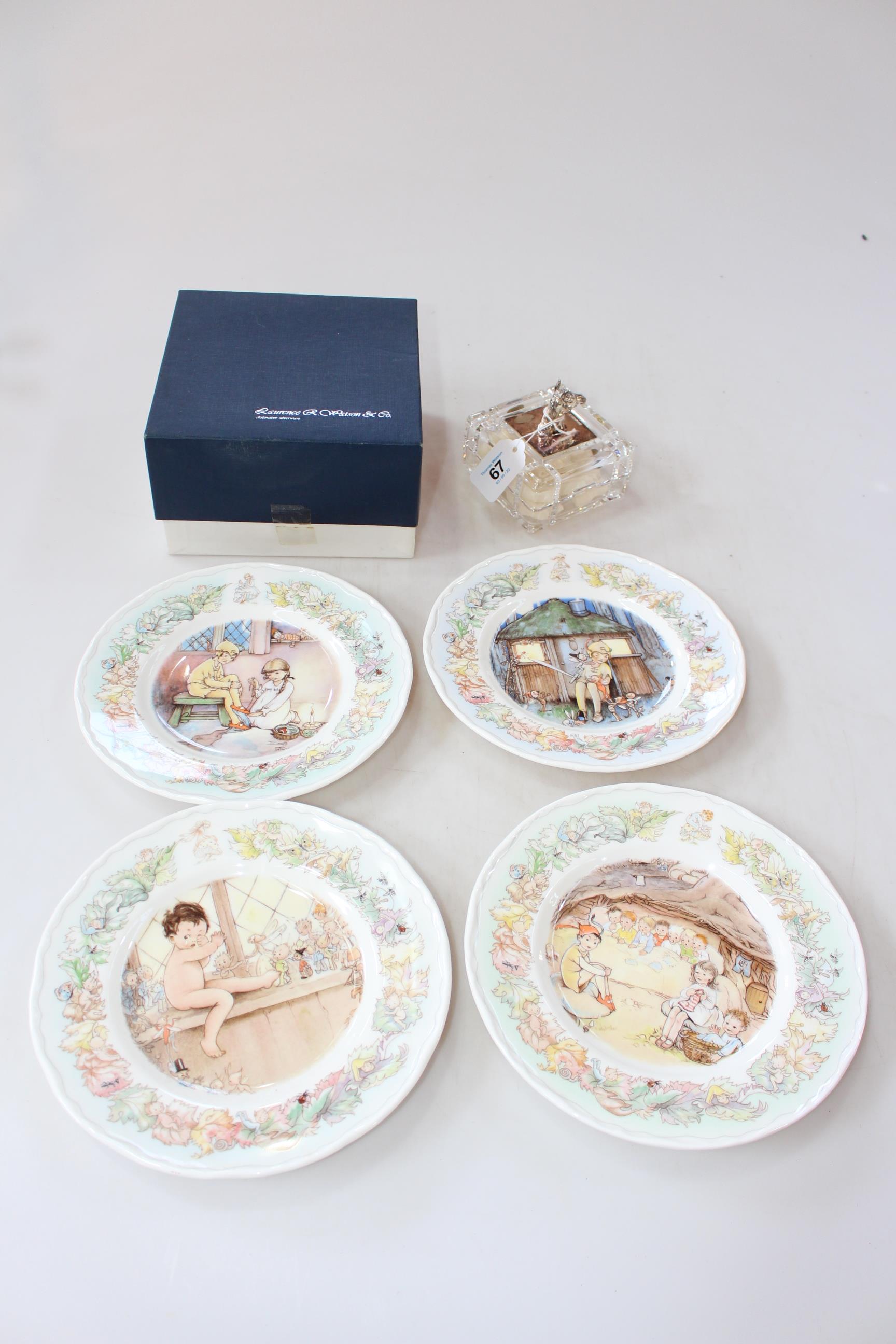 Arklow Patricia decorative coffee set, Laurence R. Watson & Co box, plates, etc. - Image 3 of 3