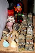 Collection of Lilliput Lane, Coalport ladies 'Hannah' and 'Leanne', Wedgwood figurines,