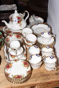 Royal Albert Old Country Roses and Salisbury china part teawares.