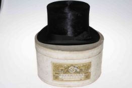 London top hat with box.