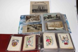 A good selection of postcards inc: Yorkshire Hussars Church Parade Helmsley 1909 and 1910 York (RP),