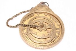 Islamic brass compass.