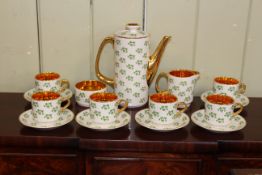 Arklow Patricia decorative coffee set, Laurence R. Watson & Co box, plates, etc.