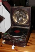 Table top gramophone.