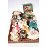 Seven Royal Doulton figures, Drake character jug,