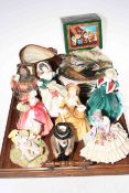 Seven Royal Doulton figures, Drake character jug,