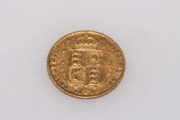 Gold half sovereign 1892.