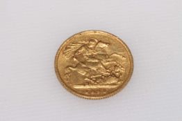 Gold half sovereign 1898.