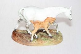 Royal Doulton Mare and Foal group, HN2532, 13cm.