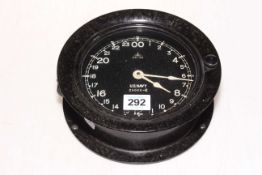 WWII US Navy Bakelite cased ships clock.