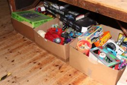 Collection of toys including Subbuteo, Gun Series, etc.