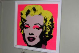Marilyn Monroe, Morning B Edition, framed print, image 92cm by 91cm.