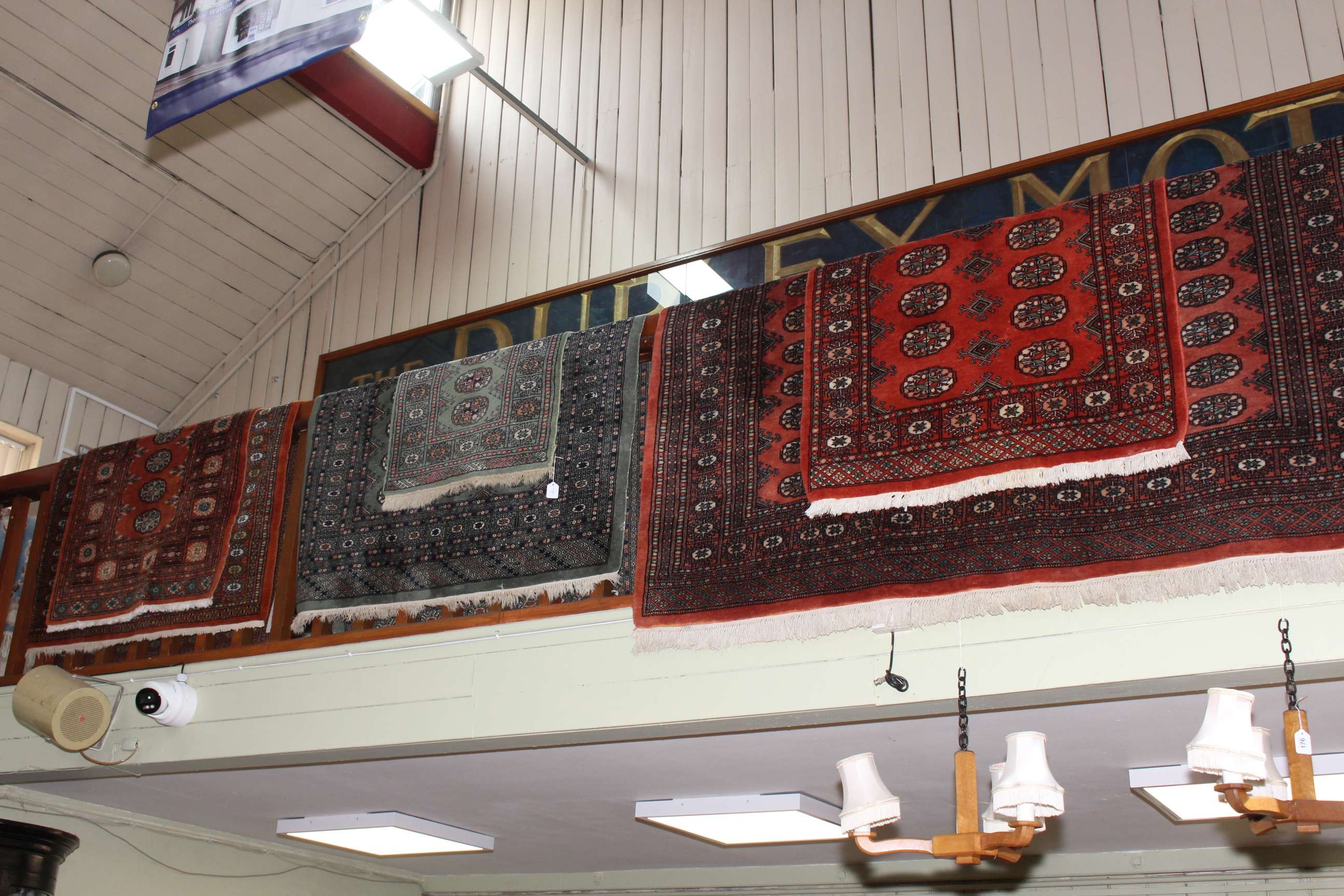Collection of six various Bokhara style rugs (largest 2.75 by 1.90).