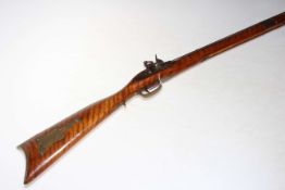WITHDRAWN 19th Century percussion musket rifle.