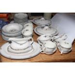 Royal Doulton Old Colony part dinner service, approximately 53 pieces.