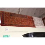 Border carpet and Chinese rug (largest 3.00 by 2.00).
