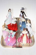 Eight Royal Doulton ladies including Southern Belle, Alison, Megan, Gail and Melanie.