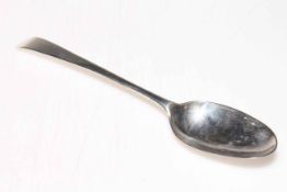 George III silver Old English pattern tablespoons, London 1772.