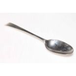 George III silver Old English pattern tablespoons, London 1772.